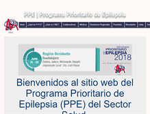 Tablet Screenshot of epilepsiamexico.gob.mx